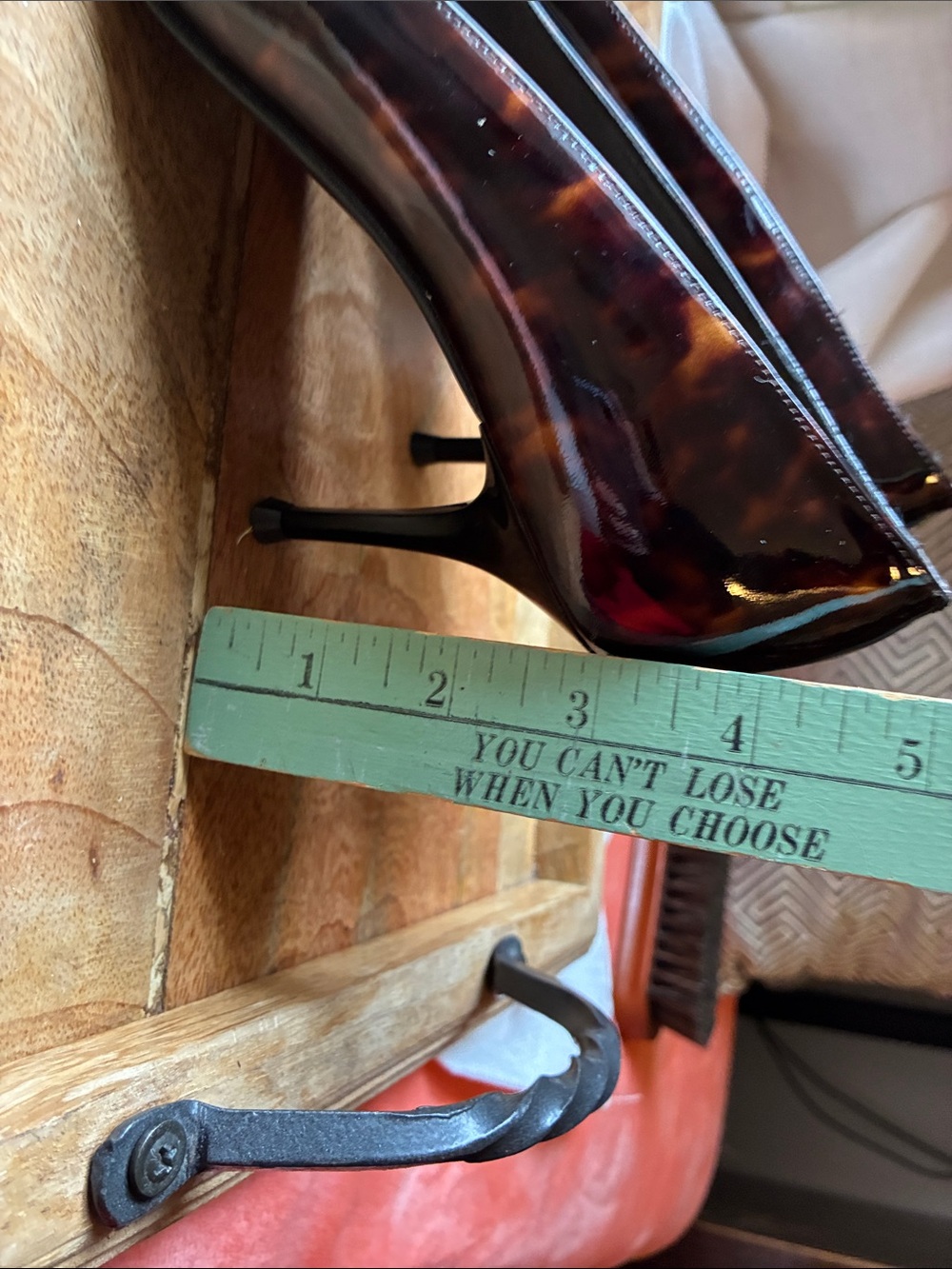 Stuart Weitzman Tortoiseshell Patent Leather Pointed Pumps - Picture 8 of 13